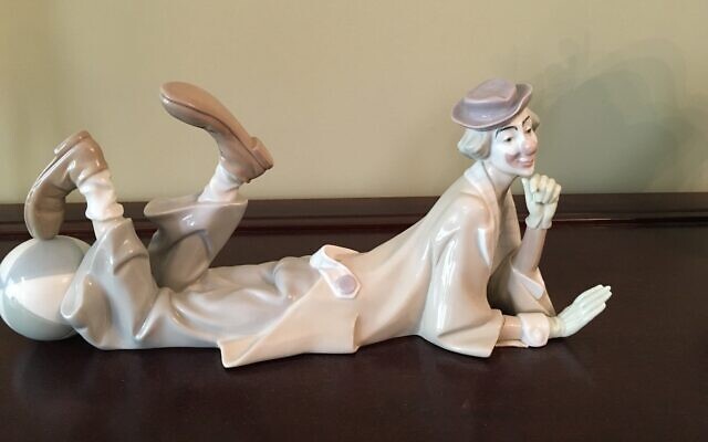 This Lladro porcelain was her first clown purchase.