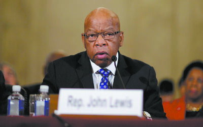 Rep. John Lewis (D-GA) testifies to the Senate Judiciary Committee during the second day of confirmation hearings on Senator Jeff Sessions' (R-AL) nomination to be U.S. attorney general in Washington, U.S., January 11, 2017.      REUTERS/Joshua Roberts