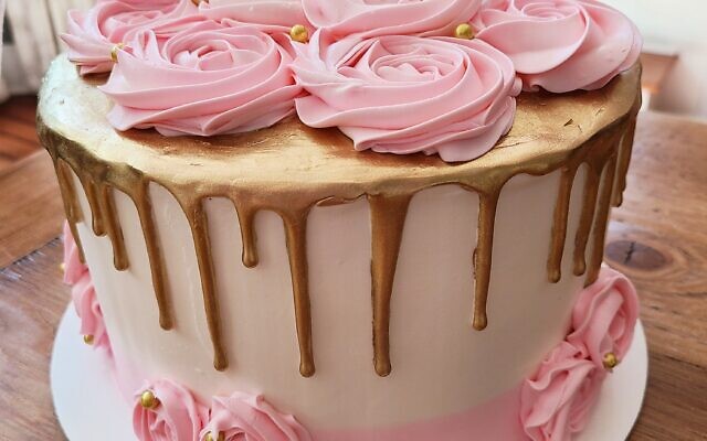 Debowsky’s blush rose cake is almost too pretty to eat.
