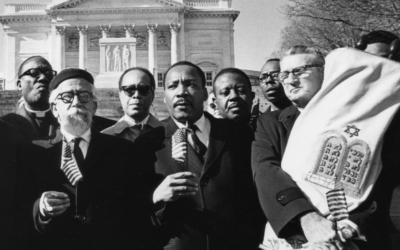 Dr. Martin Luther King with Rabbi Abraham Joshua Heschel, left, and Rabbi Maurice Eisendrath, head of American Reform Judaism, were prominent in the civil rights movement.