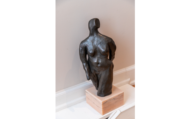In describing her own art, Aleta Aaron states, “As a sculptor, I seek to capture the spirit and beauty of the human form, relying on the simplicity of abstraction."