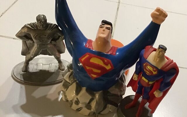 Superman tabletop statues from Robkins collection.
