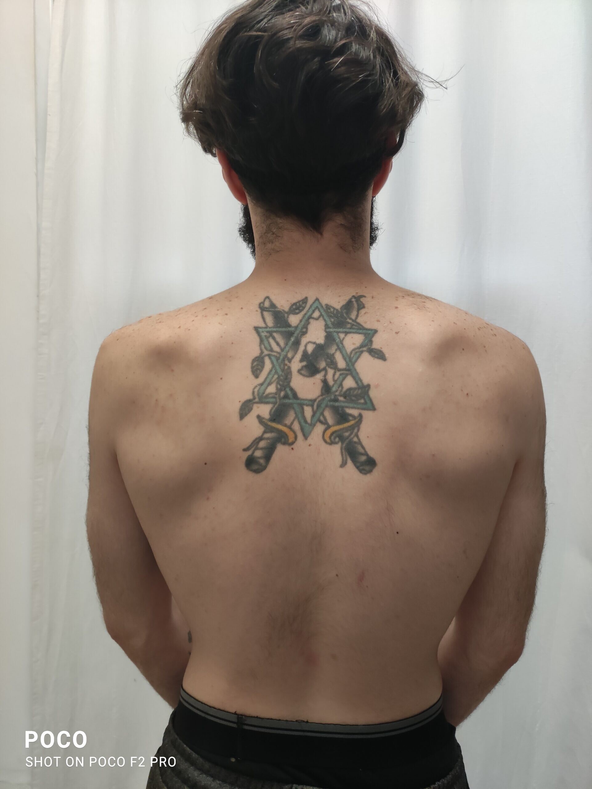 Stars Tattoo Design on Back