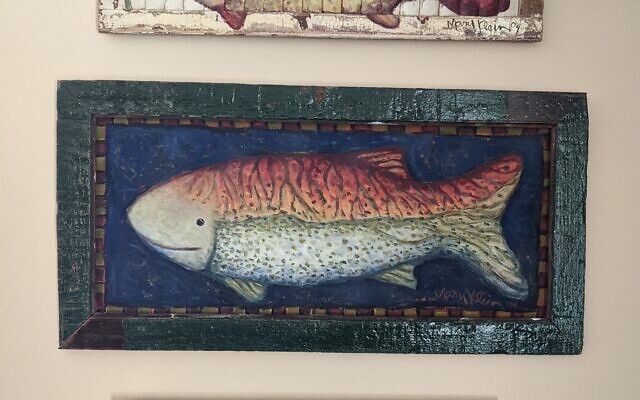 3 Klein fish paintings
