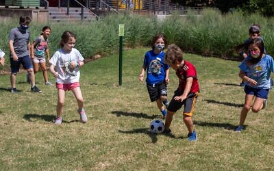 Soccer: Campers participate in sports at In the City Camps on the Atlanta BeltLine.