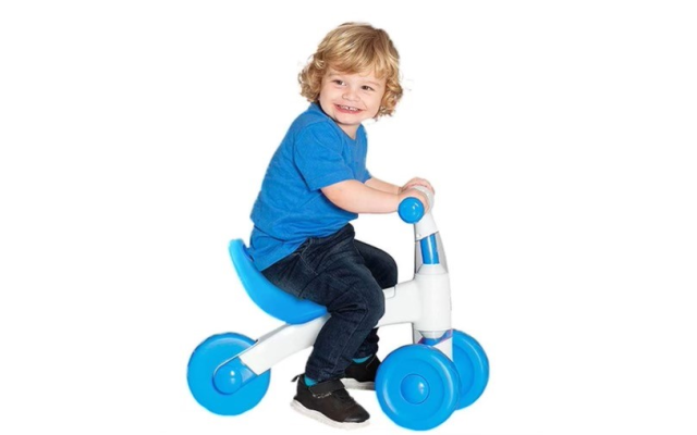 Eezy Peezy My Fun Trike for tikes is a great first bike available at Learning Express in Buckhead.