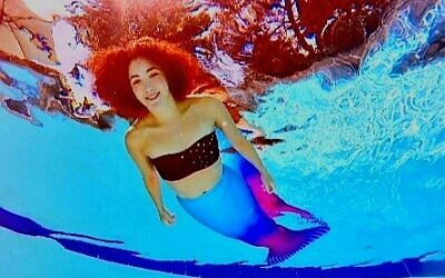 Rachel Shiffman performs at parties and corporate events as a graceful mermaid.