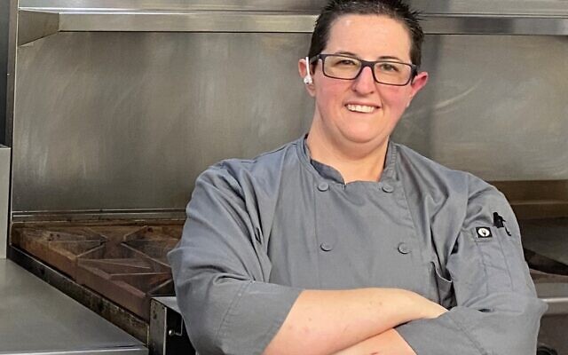 Jodie Sturgeon recently standing in a kitchen. Jodie Sturgeon recently standing in a kitchen.