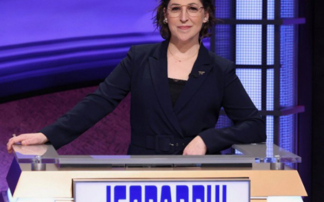 Mayim Bialik is the first guest host on “Jeopardy!” this month.