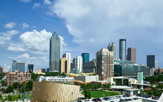 Skyline view of metro Atlanta.