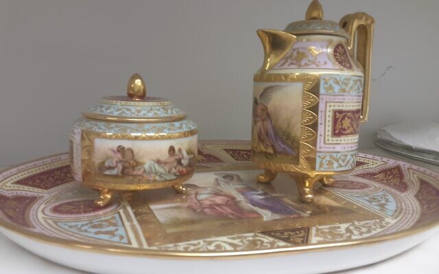 This Vienna Royal porcelain set is at least 70 years old.