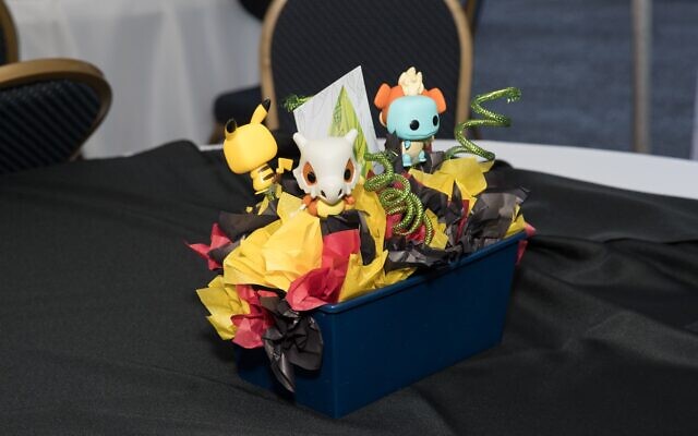Pokémon centerpieces added a meaningful touch to the reception tables.