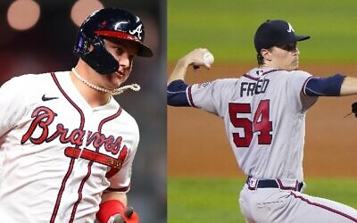 Max Fried #54 and Joc Pederson #22 are both 2021 World Series Champions.