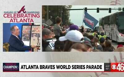 I.J. Rosenberg co-host the CBS46 News coverage of the World Series parade and closing ceremony.