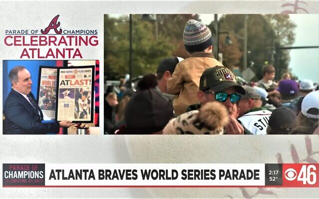 I.J. Rosenberg co-host the CBS46 News coverage of the World Series parade and closing ceremony.
