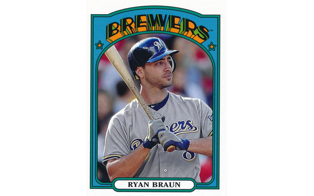 Ryan Braun was one of the premier sluggers in baseball in the early 2000s. His retirement from the Brewers has left a gaping hole in their lineup. // Credit: Topps