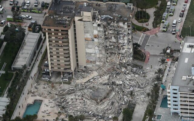 The Surfside building collapsed in Miami Florida.
