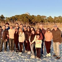 Duke with his family at their 42nd annual Thanksgiving gathering in Hilton Head.