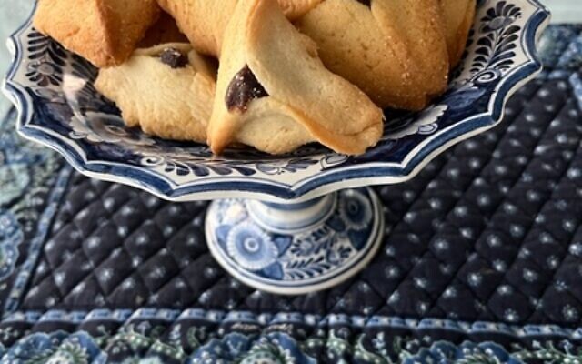 Triangle-shaped hamantashen are a traditional Purim favorite.