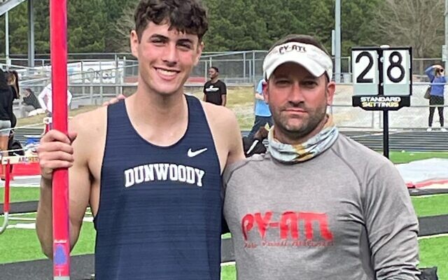 Alon Rogow, one of the most accomplished pole vaulters in Georgia high school track and field history, will be taking his talents to the University of Georgia this fall. // Credit: Matthew Barry