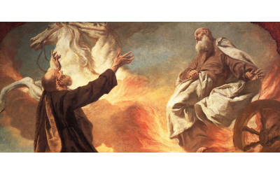 Because, in the Bible, Ezekiel is said to ascend to heaven in a fiery chariot, he is thought to have avoided death.