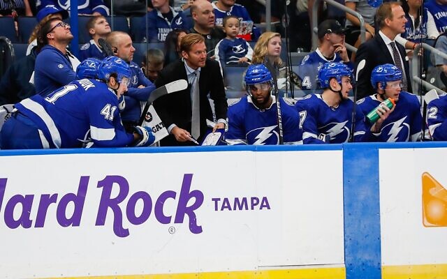 After a solid NHL career throughout the '90s and early 2000s, Jeff Halpern has made a seamless transition to coaching the two-time defending Stanley Cup champion Tampa Bay Lightning. // Credit: Mark Lomoglio/Tampa Bay Lightning