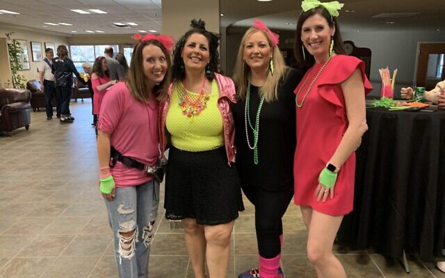 Sara Polikov, Amy Deich, Michelle Wallace and Robin Shafer turned back the clock to the '80s.