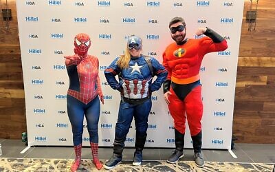 Costumed heroes greeted guests at the Epicurean Hotel in Midtown Atlanta. // photos courtesy of Marcia Caller Jaffe