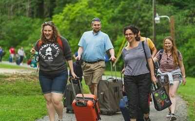 A group of Trybal campers arrive, ready for a weekend full of activities  //  Photo credit: Jay Belsky