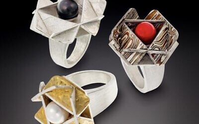 Three silver rings by Coddon