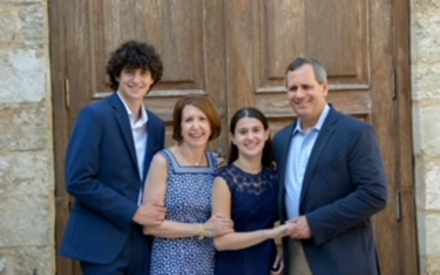 (Left to right) Brother Michael, mom Renay and dad Ned Blumenthal (far right) expressed their admiration for Rachel’s kindness and love of family tradition.