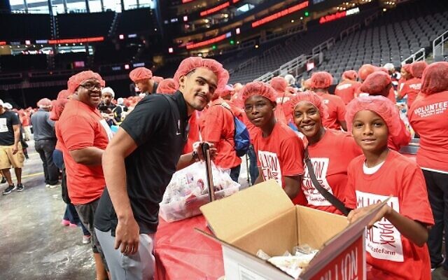 Hawks icon Trae Young was actively involved in his team’s mission three years ago, when the first Million Meal Pack event took place.
