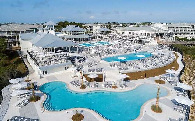 The WaterColor Beach Club offers three beachfront pools. // Courtesy of WaterColor Inn & Resort