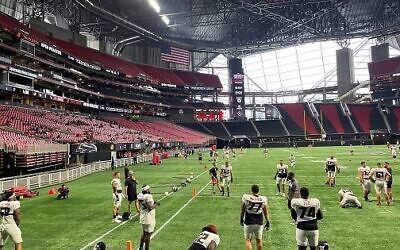 The Falcons’ open practice on Aug. 15 provided fans with a rare chance to catch a glimpse of their team in-person before the season kicks off on Sept. 11.