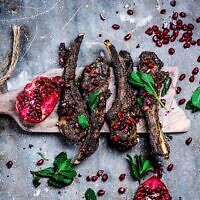 Herb-Roasted Top Paddock Australian Lamb Loin with Fig and Pomegranate Sauce
