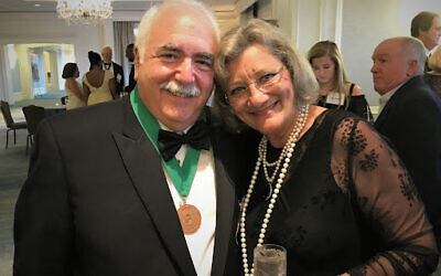 Dr. Jeffrey Korotkin and his wife Cathy at the awards ceremony presented by the Georgia Obstetrical and Gynecological Society.