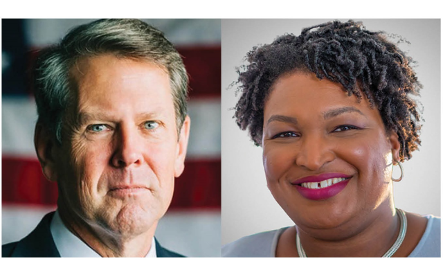 Gov. Brian Kemp and Stacey Abrams