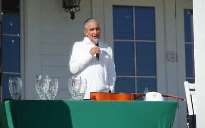 On Oct. 24. Falcons owner Arthur Blank had one of his finest moments as a philanthropist as his foundation, The Arthur M. Blank Center for Stuttering Education and Research, launched its inaugural charity golf tournament.  //  Courtesy of Arthur M. Blank Family Foundation.