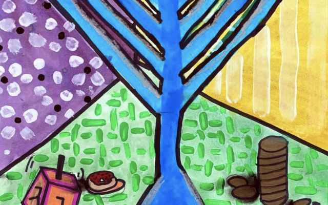 Mia Cohen
City: Atlanta, GA
Age: 9
Matisse-inspired Chanukah