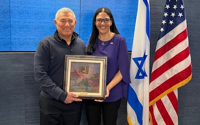 The Jewish Agency for Israel’s Chairman of the Executive Major General (Res.) Doron Almog (left) and Consul General of Israel in Atlanta Anat Sultan-Dadon // Photo Courtesy of The Jewish Agency