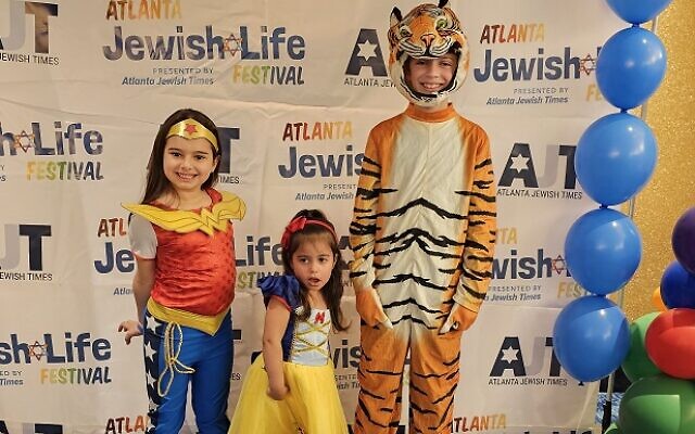 The winners of the Purim Costume Contest are pictured.