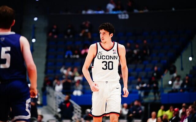 Although he played sparingly as a freshman for the national champion University of Connecticut Huskies men’s basketball team, Israeli forward Yarin Hasson was part of the pipeline of Israeli basketball players headed to UConn. // Photo Credit: UCONN Athletics 