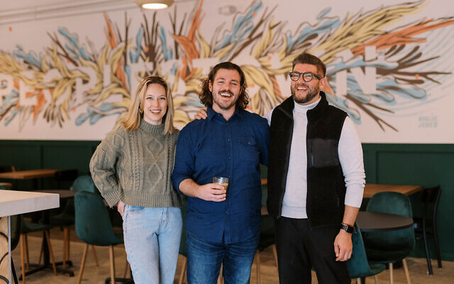 Andy Bibliowicz (right) partnered with Alex Brigham and Zach Thoren to open Peoples Town Coffee Bar.