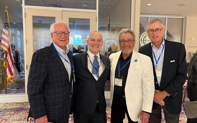 Larry Stevens, Wayne Keil, Michael Coles, and Billy Bauman are a mighty part of the incoming Hillel Board.