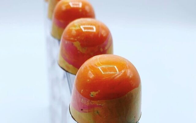 Lavender apricot bonbons for a corporate event
