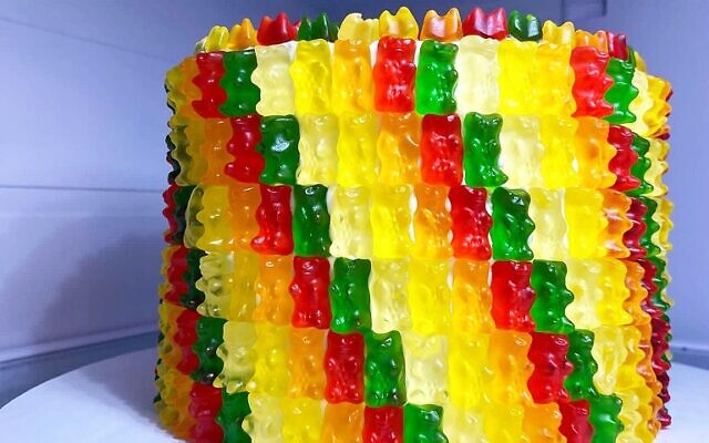 Handmade gummy bear cake is a top seller.