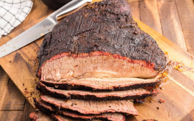 Chef Todd Ginsberg says a perfect Texas-style brisket should have good exterior bark and a tender, well marbled, juicy interior.