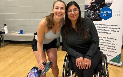 On Sunday, June 11, Atlanta’s Jewish community continued its proud tradition of supporting the Israel ParaSport Center when the Marcus Jewish Community Center hosted Paralympic table tennis athlete Caroline Tabib (right) in conjunction with its pickleball tournament // Photo Credit: Israel ParaSport Center