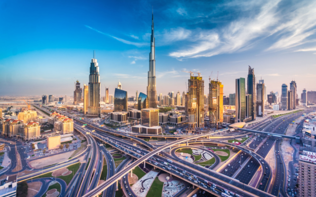The modern city of Dubai in the United Arab Emirates has risen in the desert in just 30 years.