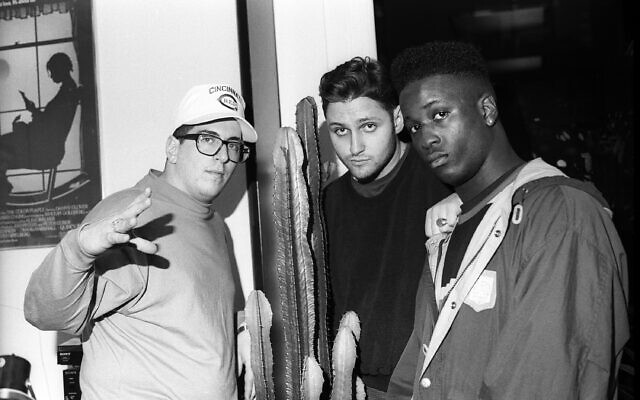 MC Serch, left, with the other members of 3rd Bass in New York City in 1989. (Al Pereira/Getty Images/Michael Ochs Archives)